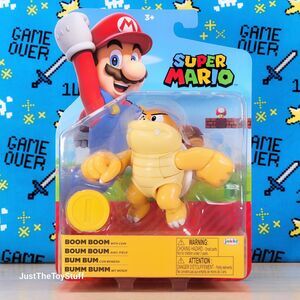 Jakks Pacific Super Mario Boom Boom w/ Coin 4" Nintendo Collectible